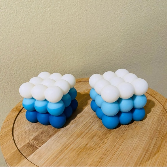 Luxury Bubble Cube Candles Special Order High End One Candle - Picture 3 of 3